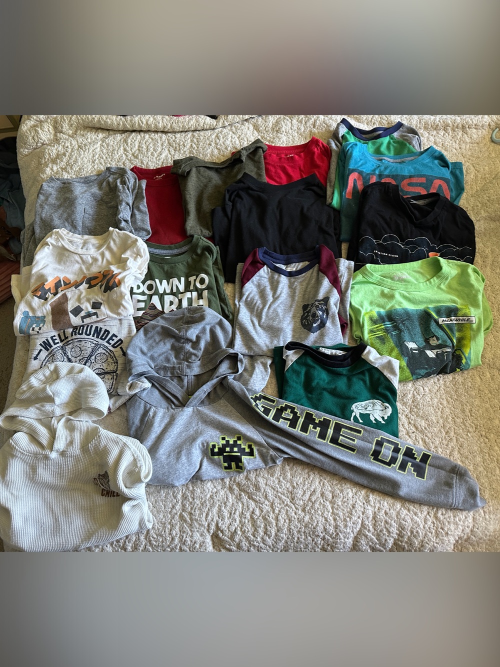 Kids Graphic Long-Sleeve Shirt bundle Size 8